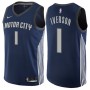 Discount Allen Iverson Pistons Motor City NBA Jersey Navy Blue