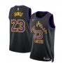 Lebron James 23 Los Angeles Lakers 2023 24 City Edition Swingman Jersey - Black