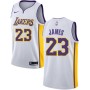 LeBron James Lakers Home White Jersey Nike NBA Cheap Sale
