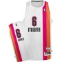 Lebron James Miami Heat Floridian ABA Retro Jersey White Cheap Sale