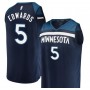 Men's Fanatics Branded Navy Minnesota Timberwolves Edwards Jersey - Icon Edition