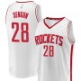 Men's Houston Rockets Fanatics Branded White Fast Break Custom Replica Jersey - Association Edition