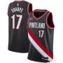 Men’s Portland Trail Blazers Shaedon Sharpe Icon Edition Jersey – Black