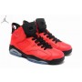 Mens Air Jordan 6 Infrared 23 Black Basketball Shoes On Feet