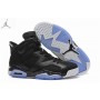 Mens Air Jordan 6 (VI) Retro Black Oreo Black Silver On Feet