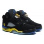 New Air Jordan 5 Black Yellow Shoes For Womens Sale Online