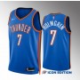 Oklahoma City 2022-23 Thunder Chet Holmgren 7 Icon Edition Blue Men Jersey Swingman