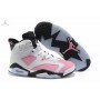 Order Girls Air Jordan Retro 6 (VI) Pink White Black Shoes Online