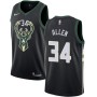 Ray Allen Bucks Nike Black NBA Jersey Statement For Cheap Sale