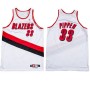 Scottie Pippen Retro Blazers NBA Jerseys White Cheap For Sale