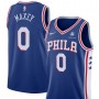 Unisex Nike Tyrese Maxey Royal Philadelphia 76ers Swingman Badge Player Jersey - Icon Edition