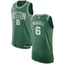 Wholesale Bill Russell Celtics Authentic Green NBA Jersey