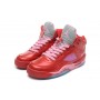 Cheap Womens Air Jordan 5 (V) Retro All Red Shoes Sale